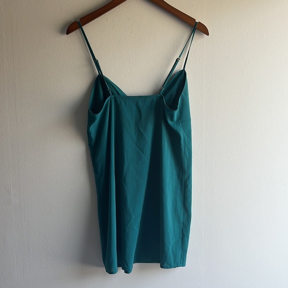 For Love And Lemons dark teal mini slip or camisole tank - Picture 5 of 6